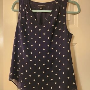 Banana Republic Blue Polka Dot Tank Top